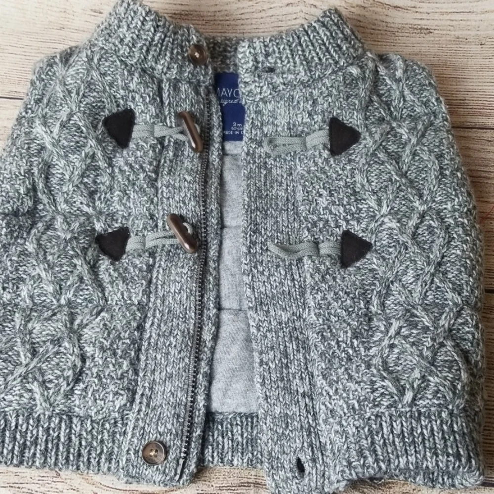 Infant Mayoral Zippered Sweater Vest